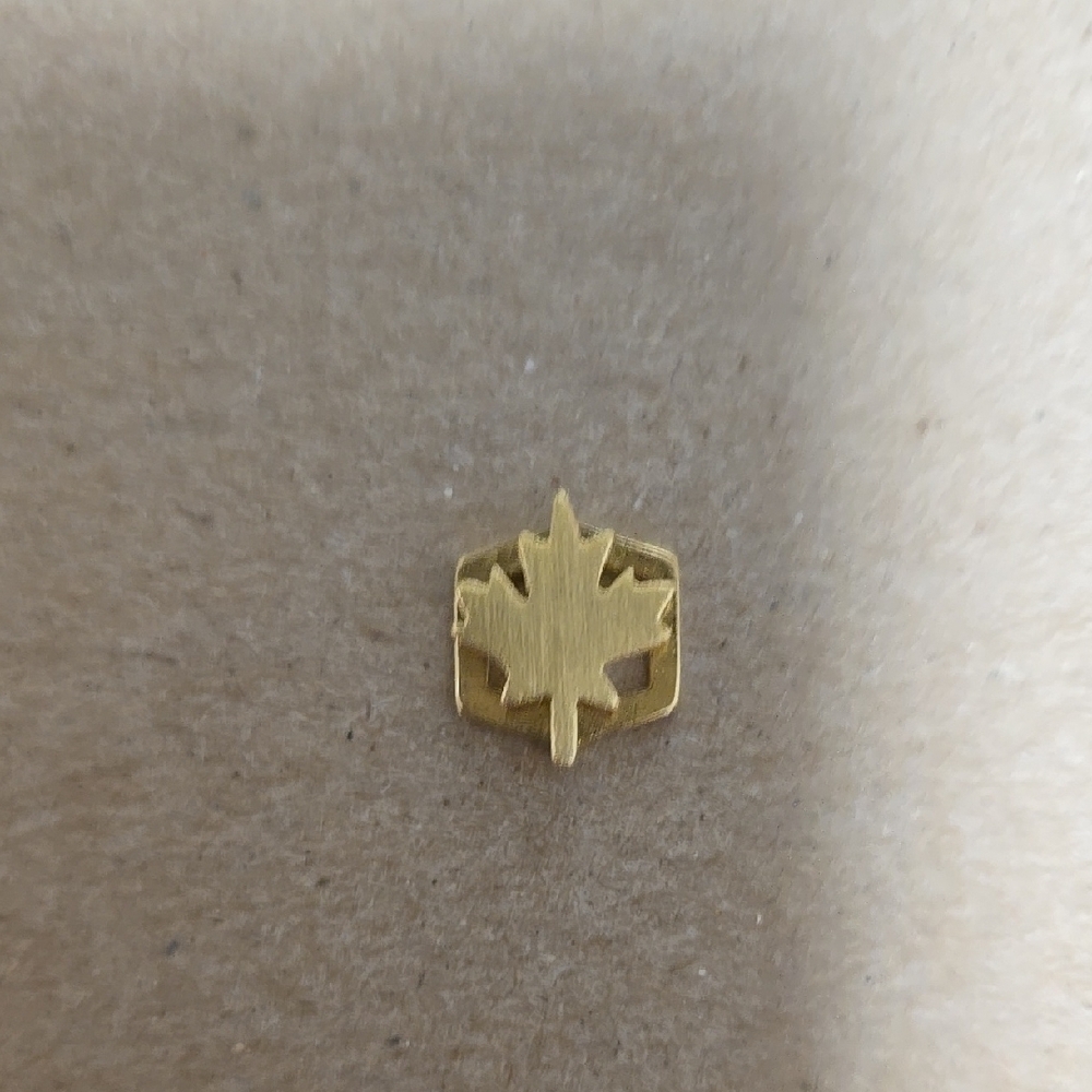 KEEP Collective Gold Maple Leaf Charm